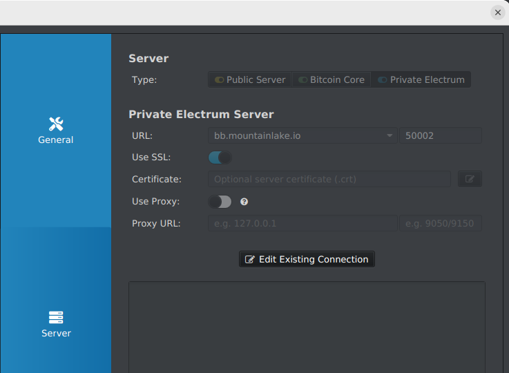 Sparrow preference page